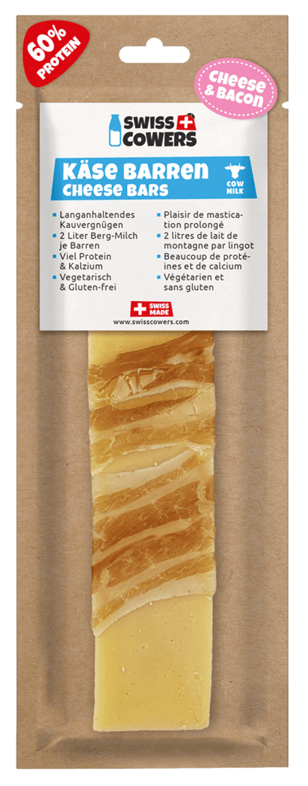 SWISSCOWERS Barre de fromage au bacon L