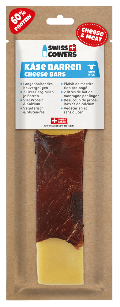 SWISSCOWERS Barre de fromage & Black Angus L