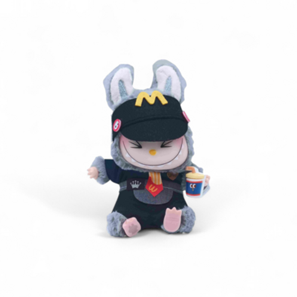 CREE VOTRE LABUBU A VOTRE IMAGE .PORTE CLÉ MONSTERS SERIE MC DONALD / DRAGONS / ANIMAUX / NOEL AVEC HABIT ET 1 PELUCHE ET ACCESSOIRE  jouet kawai Cadeau de collection PELUCHE ALEATOIRE