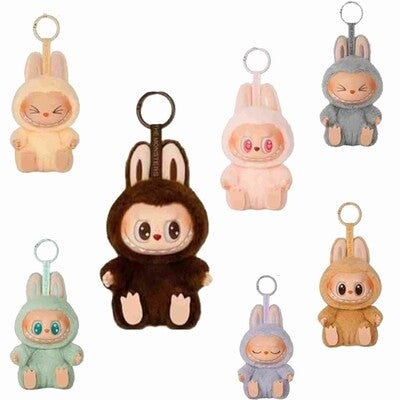 PORTE CLÉ MONSTERS LABUBU 1 peluche ALÉATOIRE ,jouet kawai Cadeau de collection