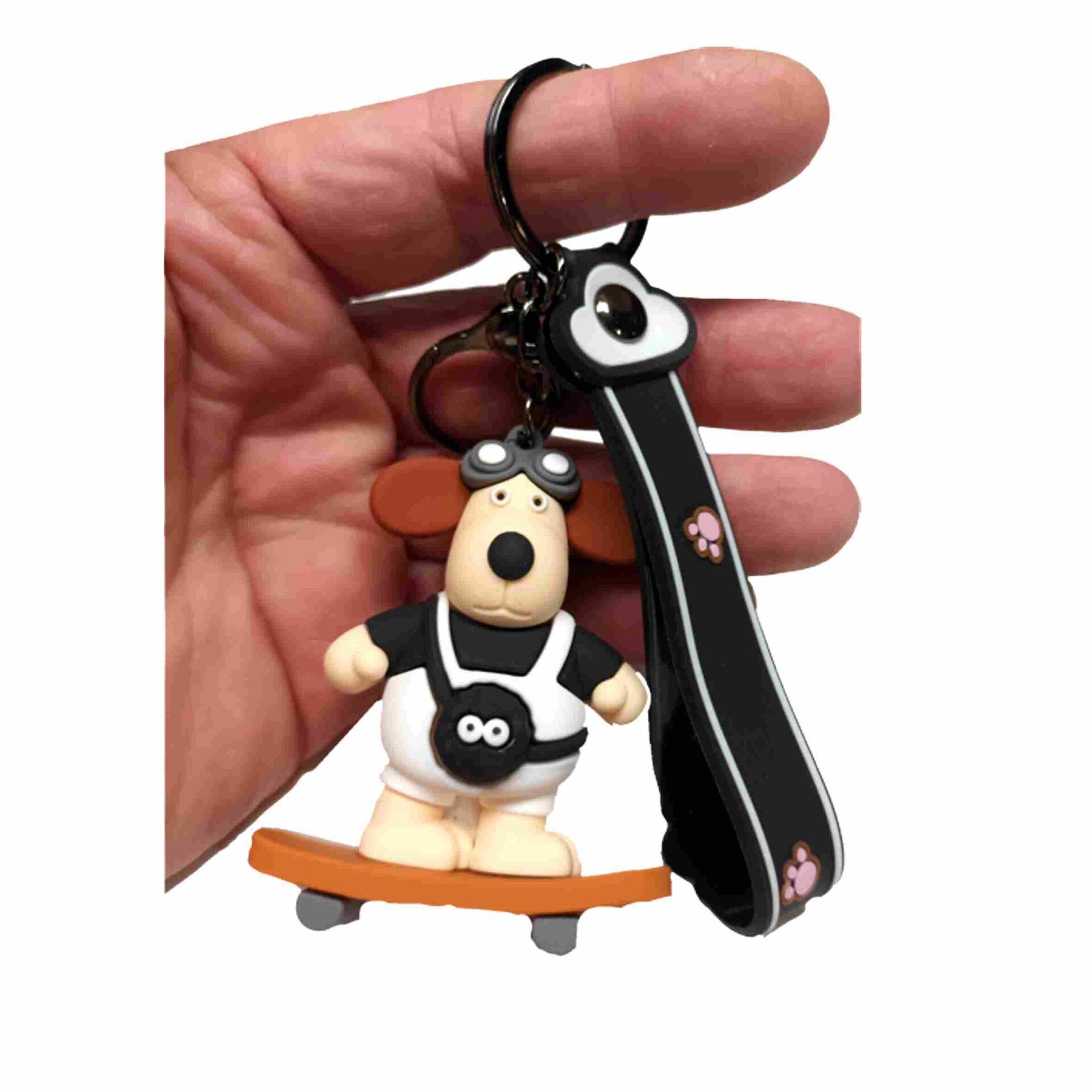 CHIEN SKATE BLANC NOIR