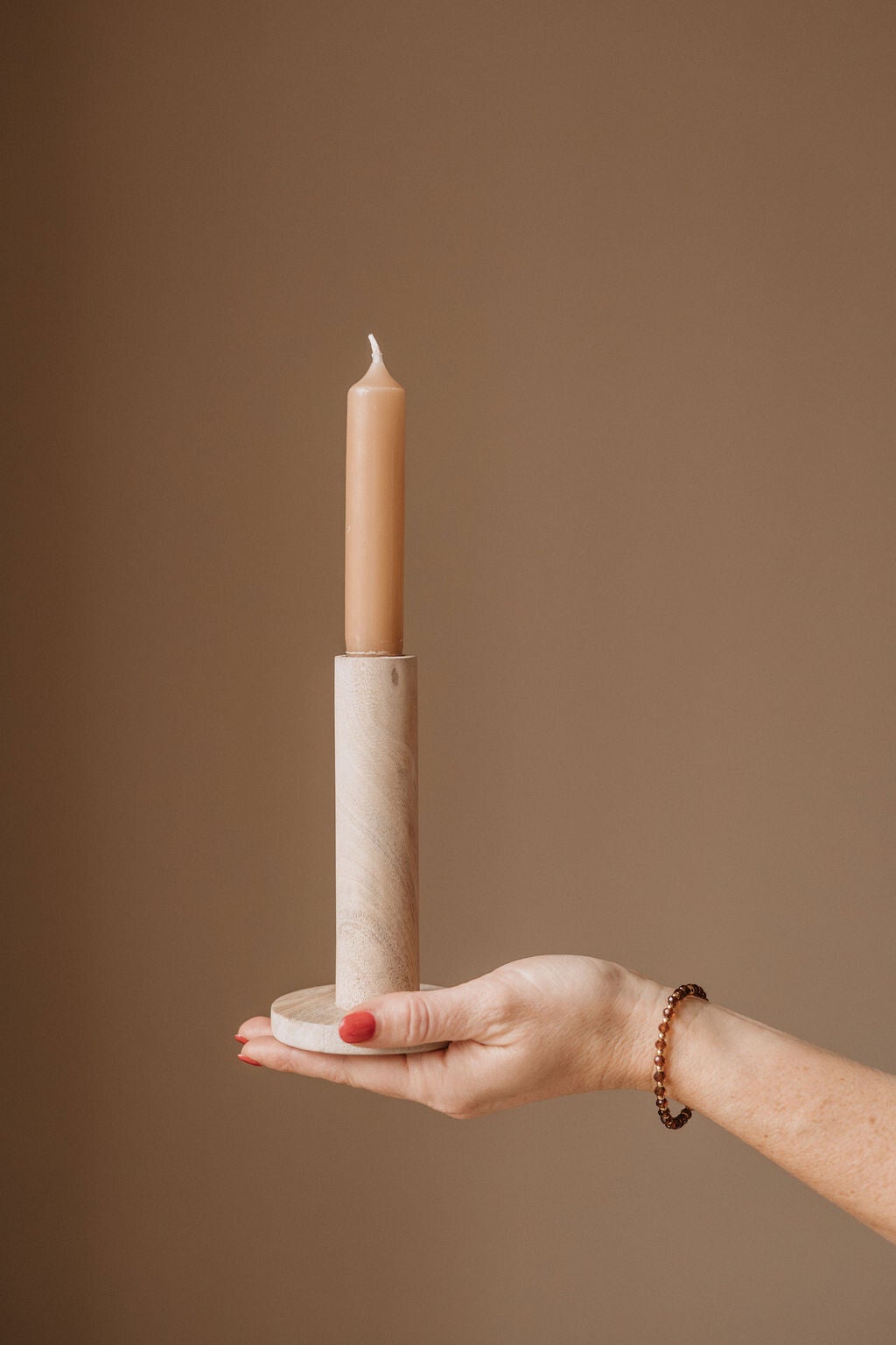 Kandelaar Caitlyn - mangohout