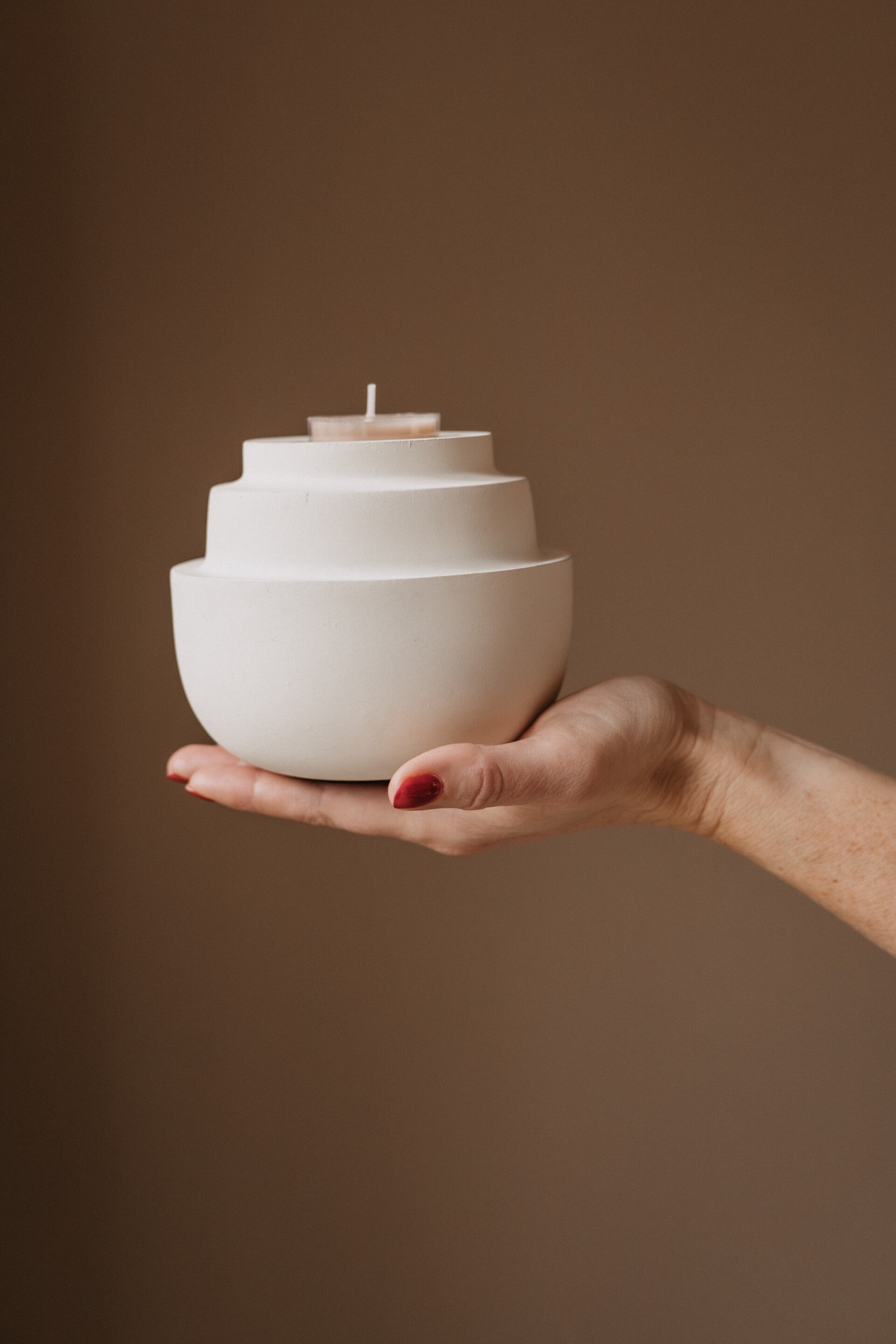 Theelicht Saluzzo, creme