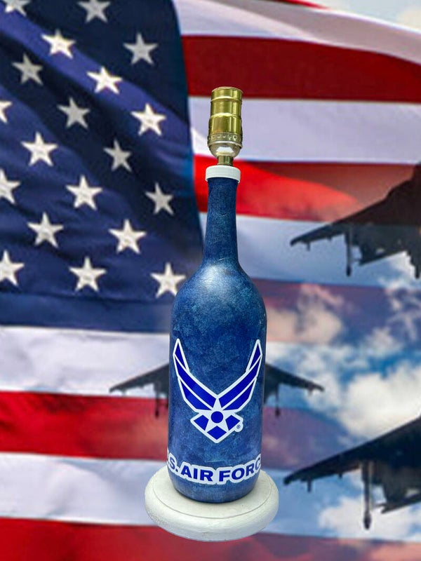 Air Force Bottle Lamp