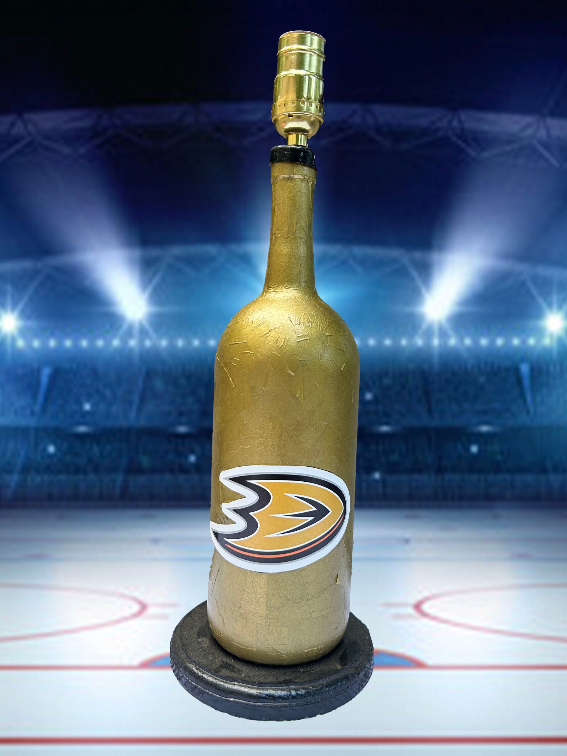 Anaheim Ducks Bottle Lamp