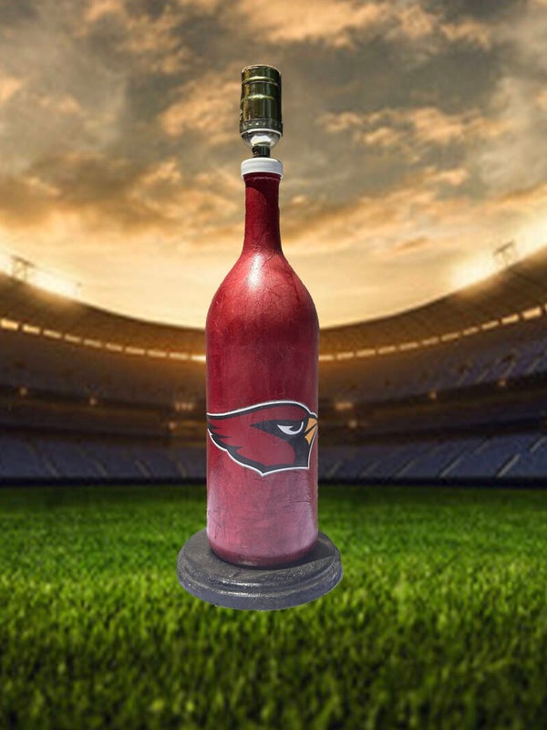 Arizona Cardinal Bottle Lamp