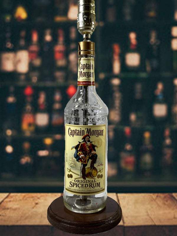 Captain Morgan Spiced Rum Bottle Lamps