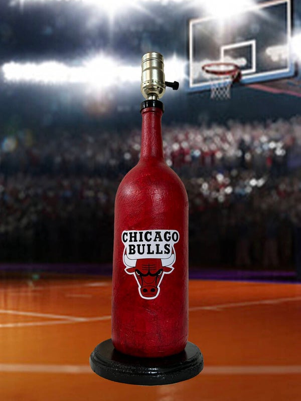 Chicago Bulls Bottle Lamp