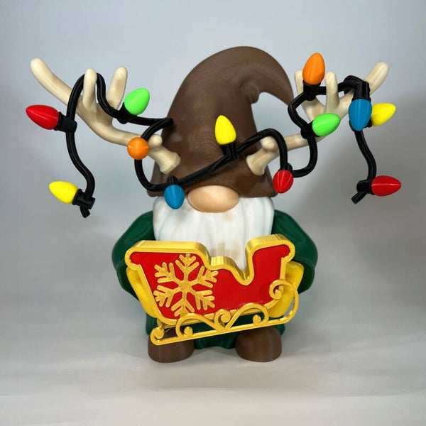 Holiday Gnome Christmas Sleigh Outfit