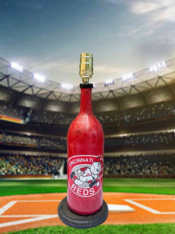Cincinnati Reds Bottle Lamp