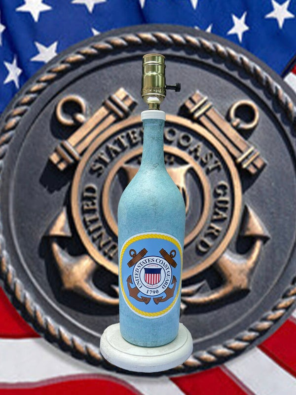 Coast Guard Bottle Lamp