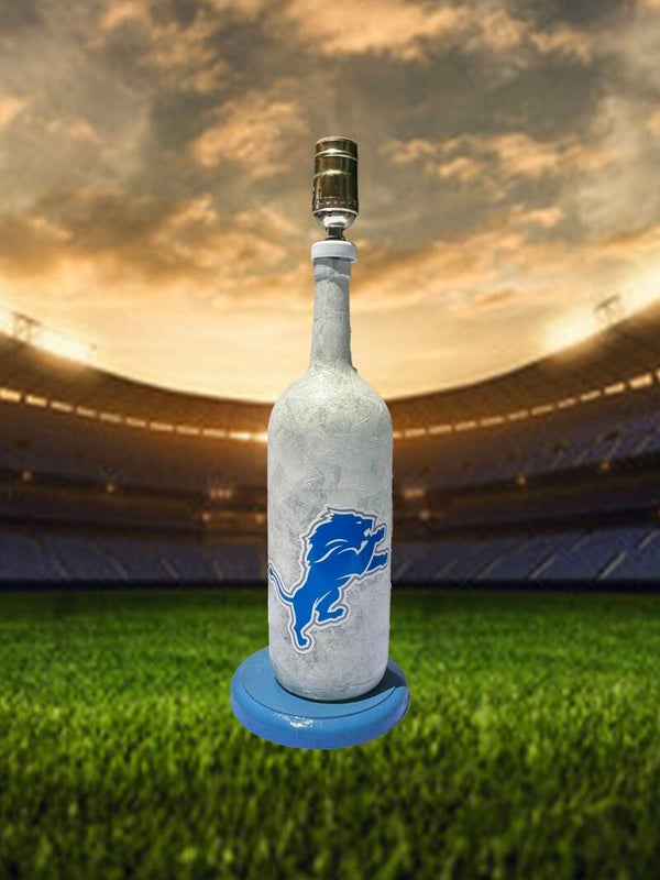 Detroit Lions Bottle Lamp