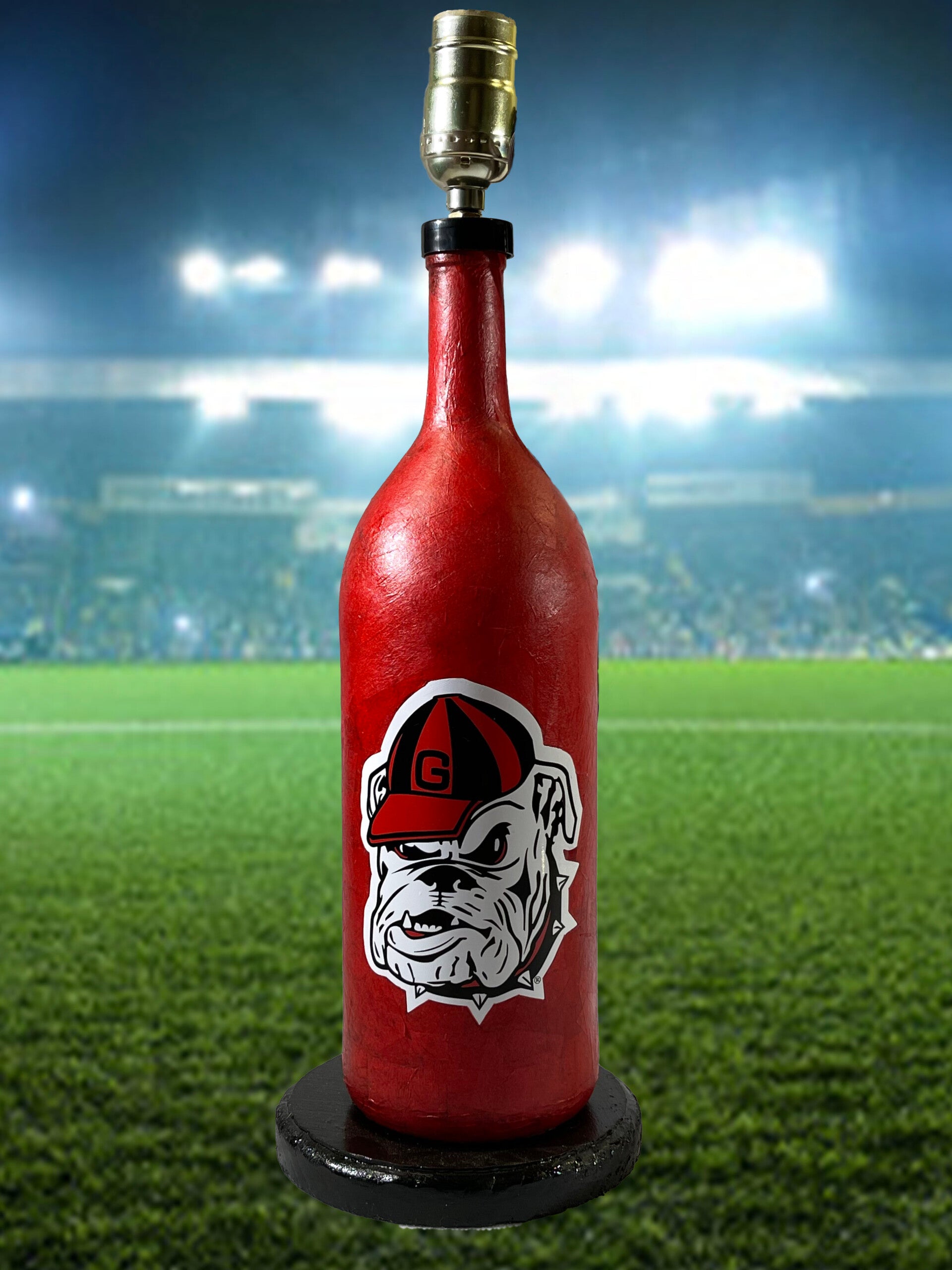 Georgia Bulldogs Bottle Lamp