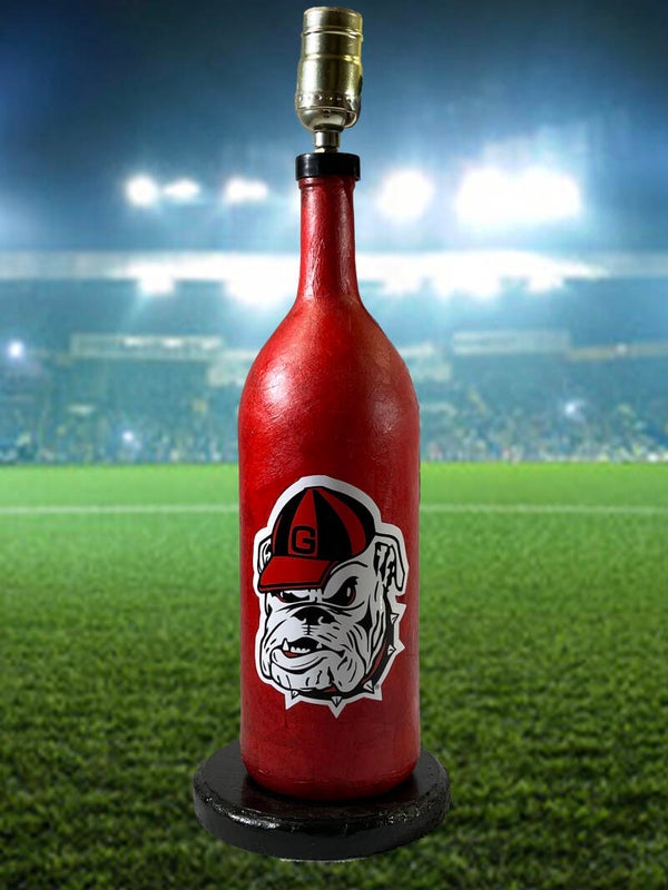 Georgia Bulldogs Bottle Lamp