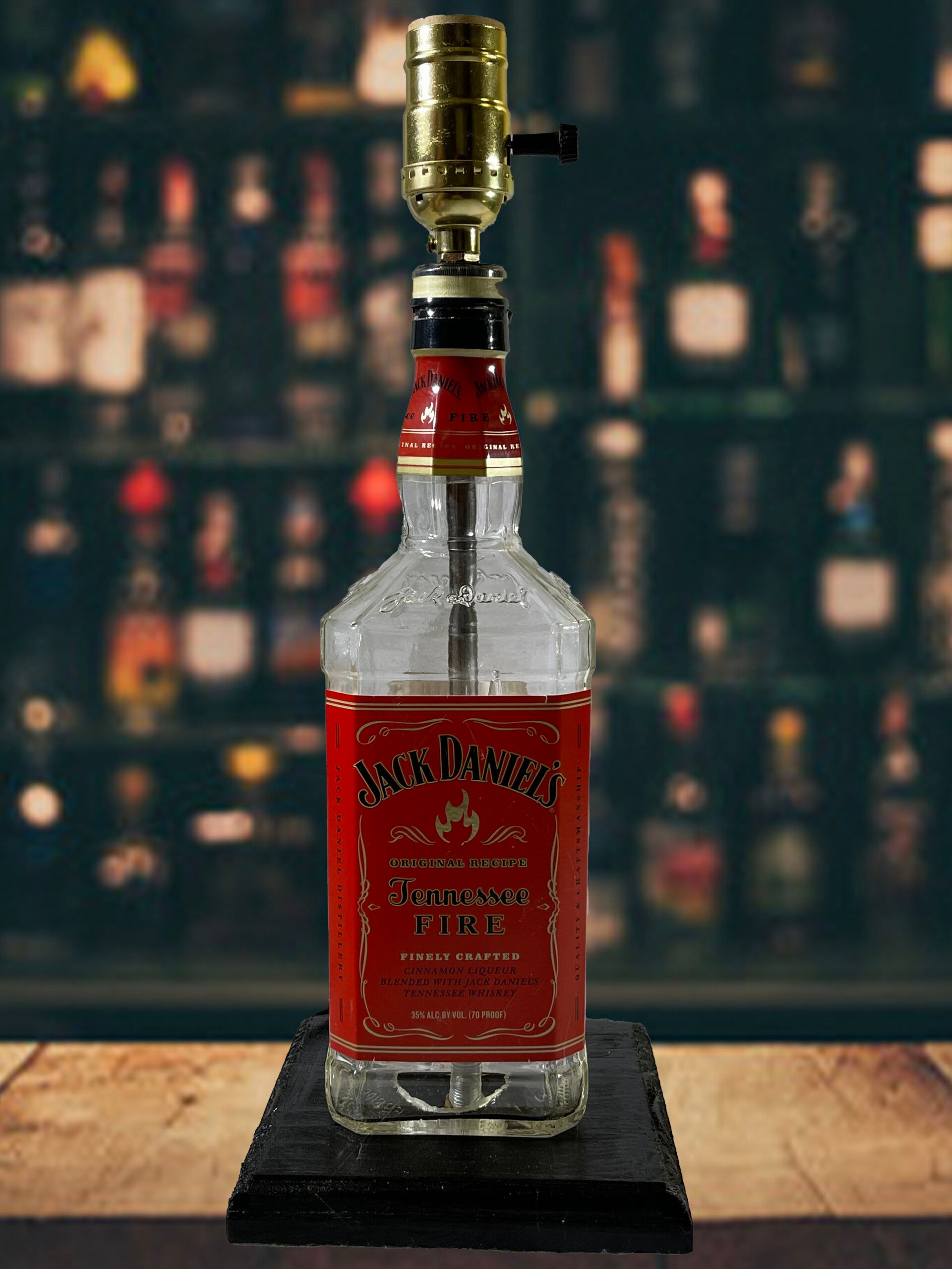 Jack Daniel's Fire Bottle Lamp