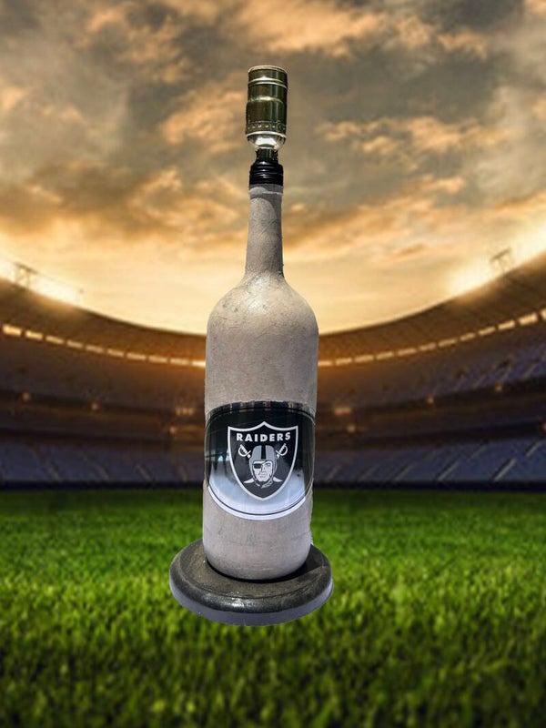 Las Vegas Raiders Bottle Lamp