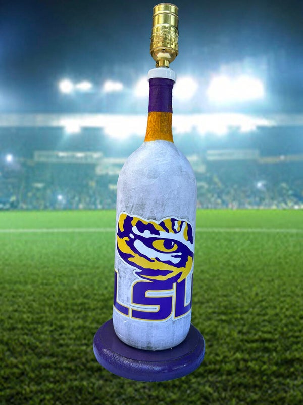 LSU Tigers Bottle Lamp