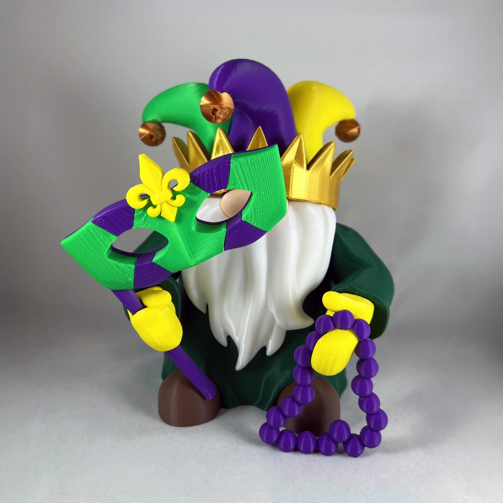 Holiday Gnome Mardi Gras Outfit