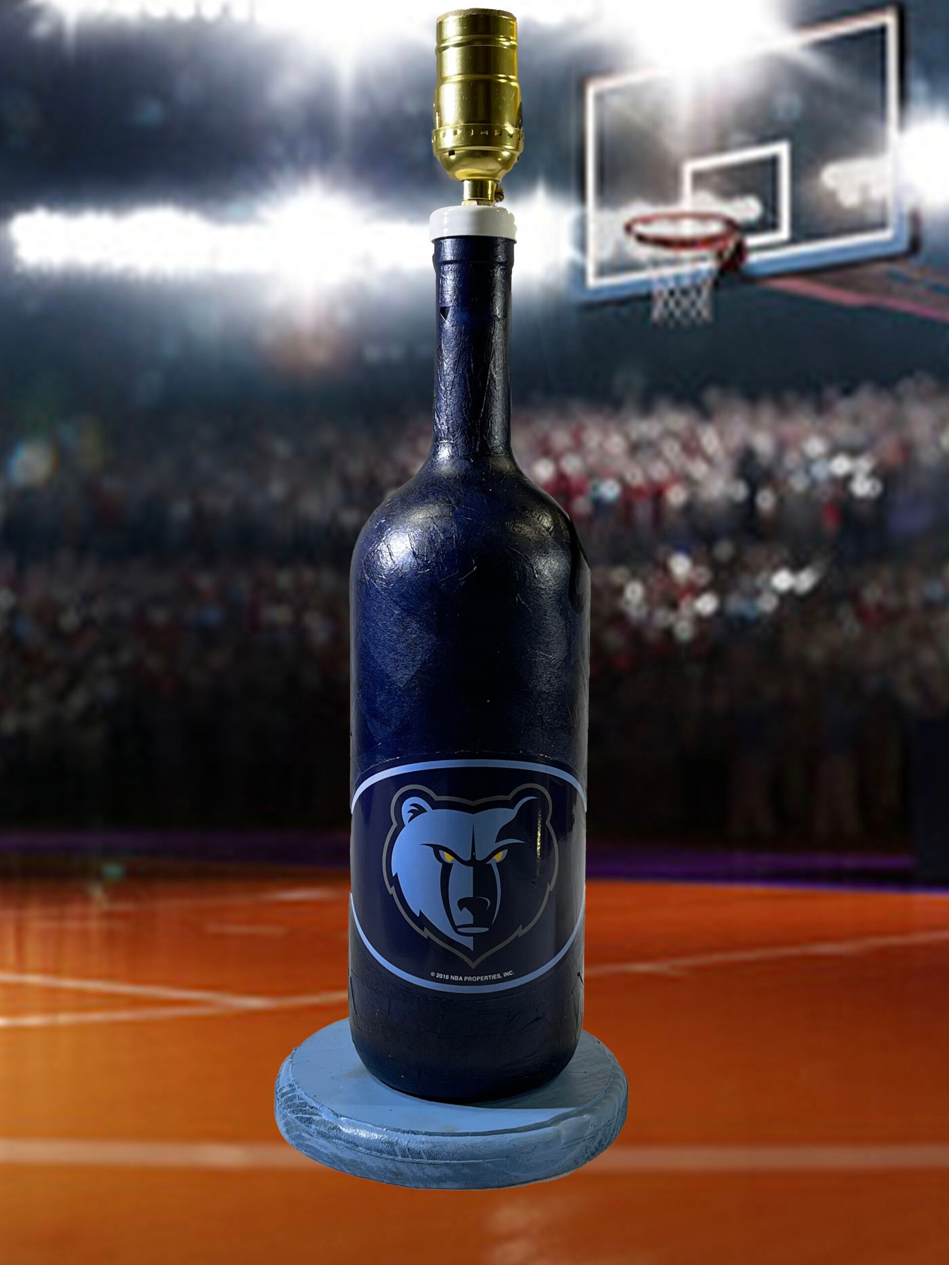 Memphis Grizzlies Bottle Lamp