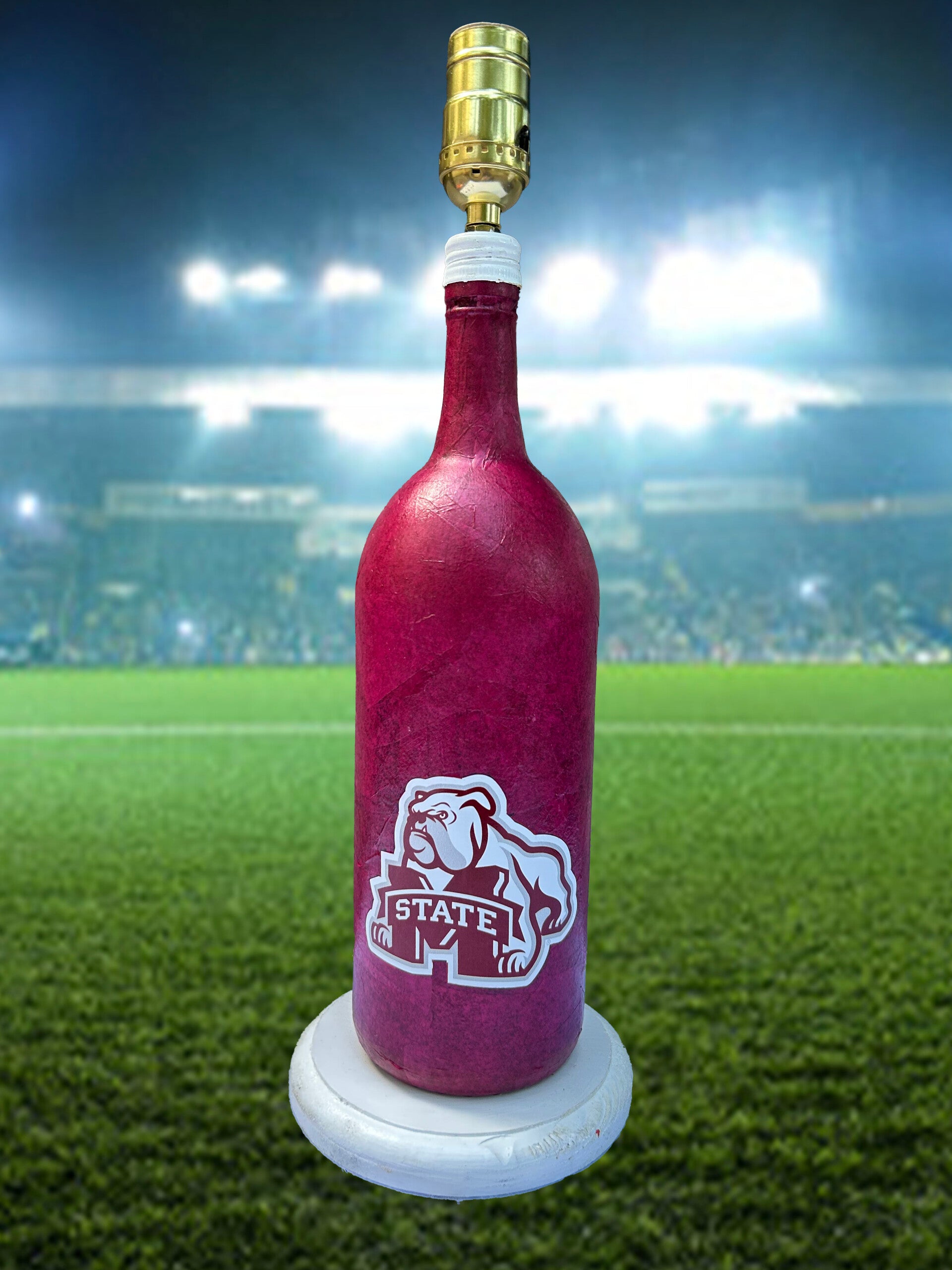 Mississippi State Bulldogs Bottle Lamp