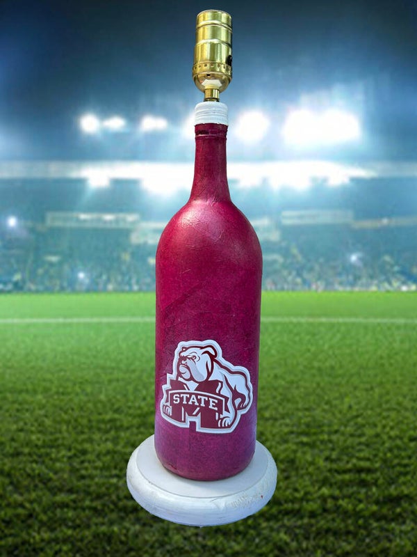 Mississippi State Bulldogs Bottle Lamp