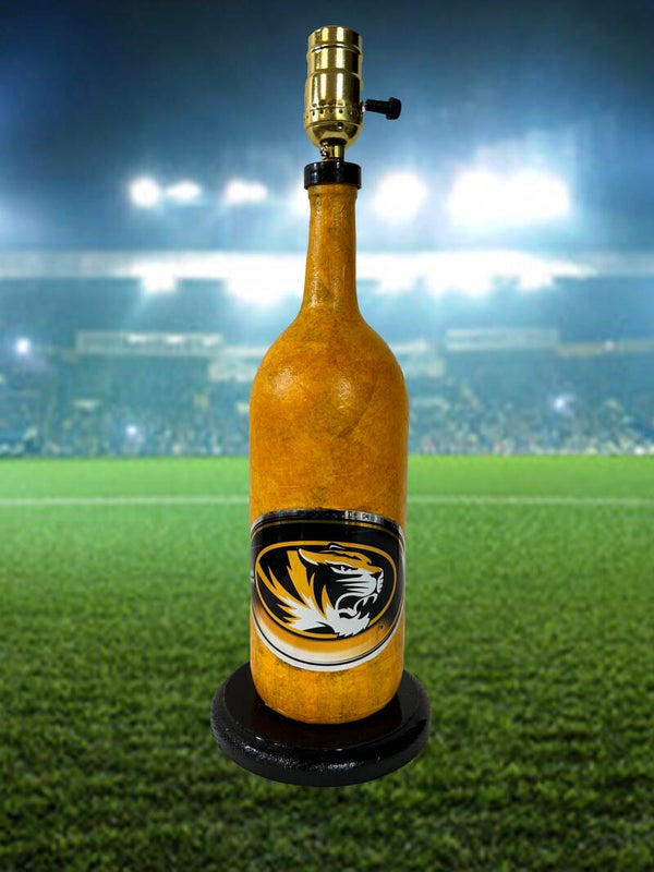 Mizzou Tigers Bottle Lamp