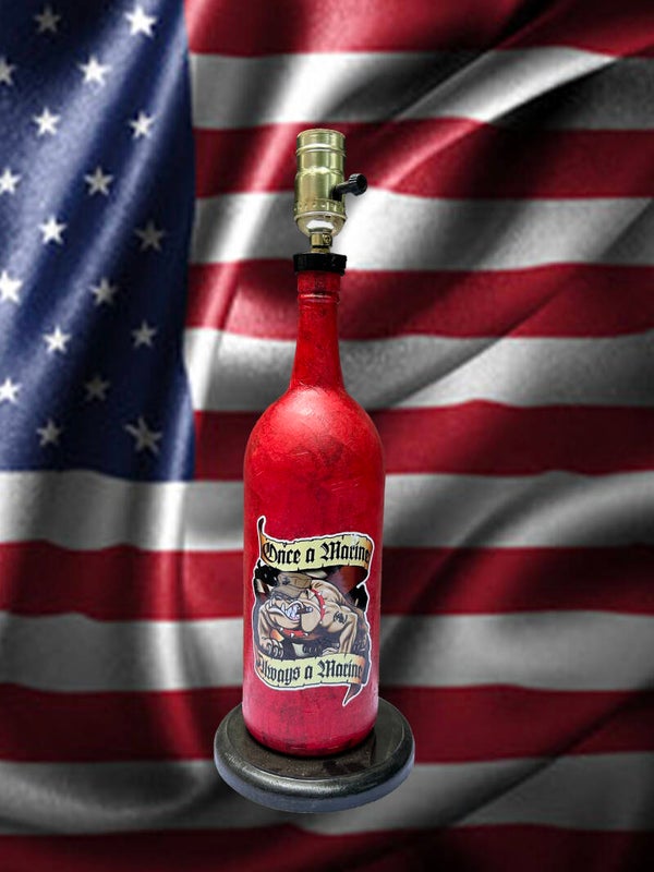 Once A Marine Bottle Lamp