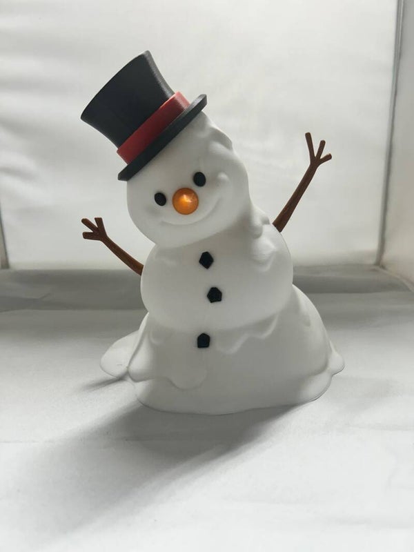 Snowman 3D Printed Light