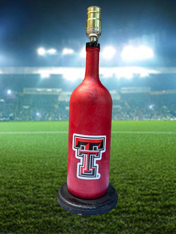 Texas Tech Red Raiders Bottle Lamp
