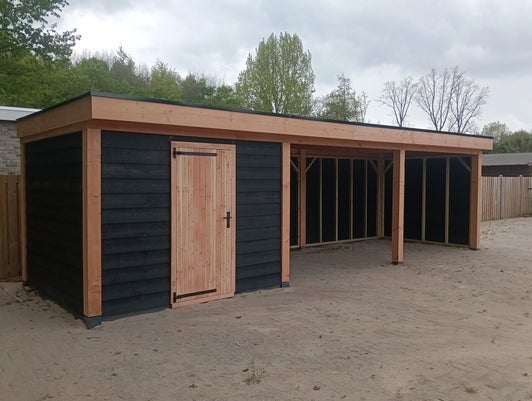Douglas zelfzaagpakket voor overkapping of tuinhuis