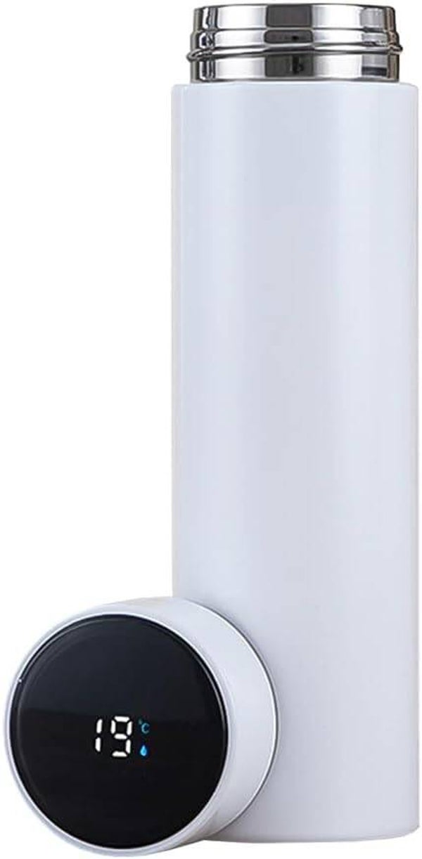 Thermobecher aus Edelstahl mit digitaler Temperaturanzeige