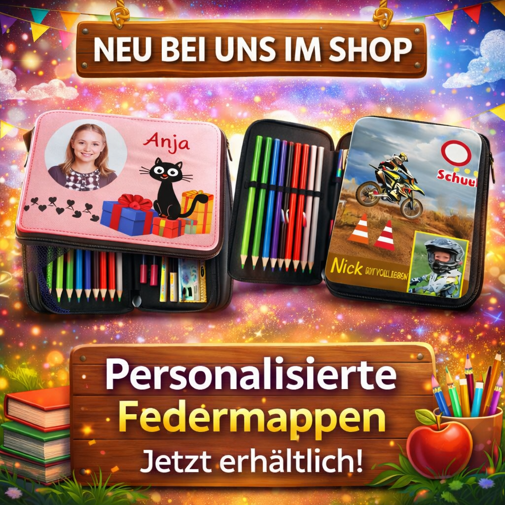 Personalisierte Federmappen