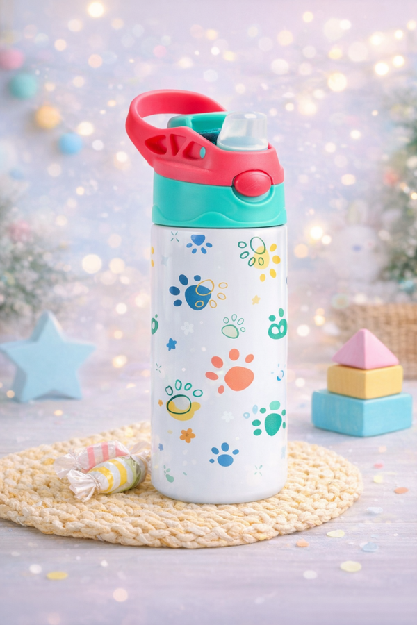 Personalisierte Kinder-Trinkflasche aus Edelstahl – mit Name & Motiv