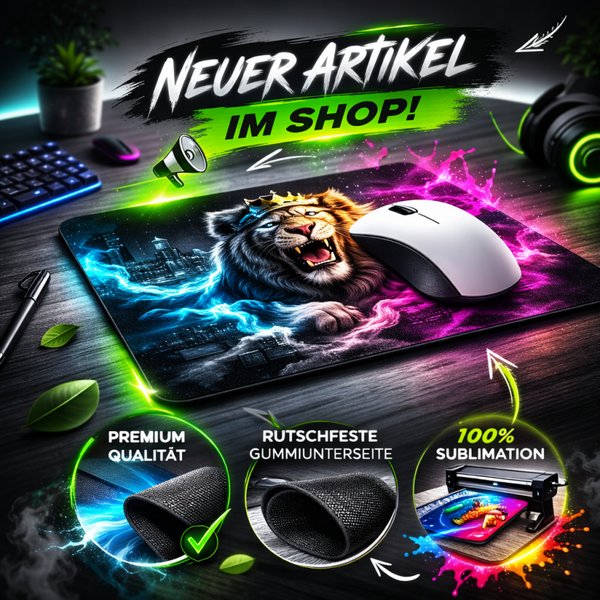 Personalisiertes Mauspad – Dein Foto / Logo – Individuell bedruckt