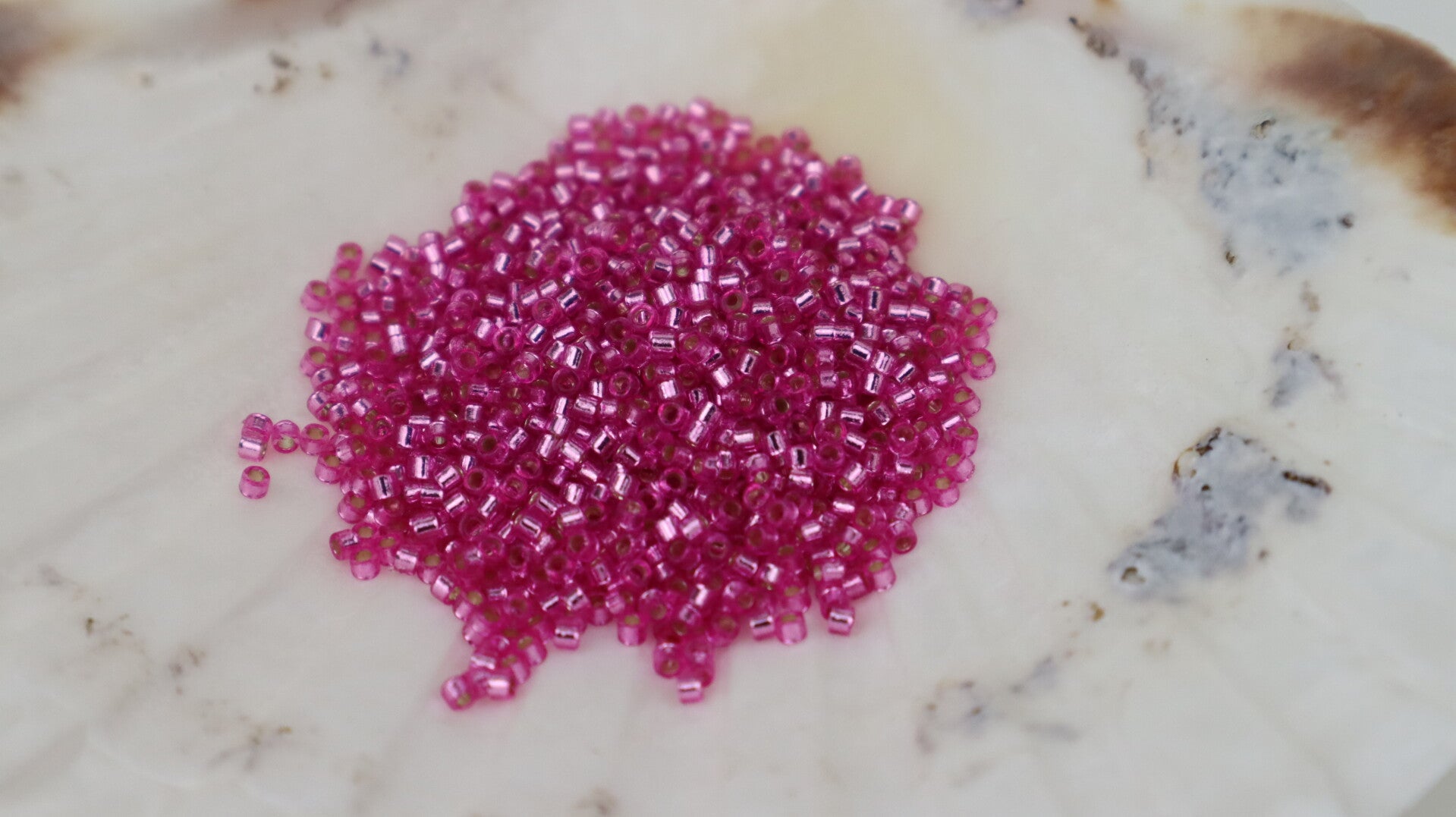 Delica 11/0 Silver Lined Dyed Pink Parfait 2153