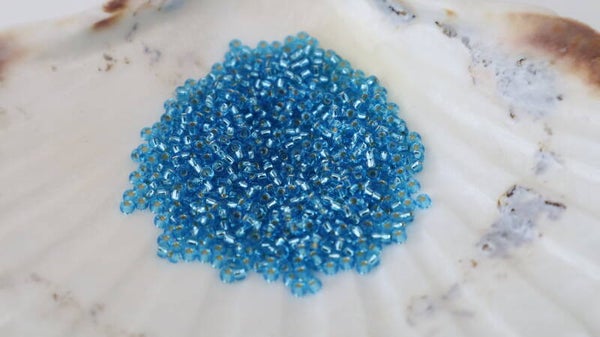 Seedbeads 11/0 Dark Aqua Silverlined 2429