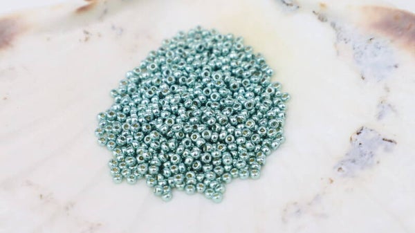 Seedbeads 8/0 DC Galvanized Dark Seafoam 4216