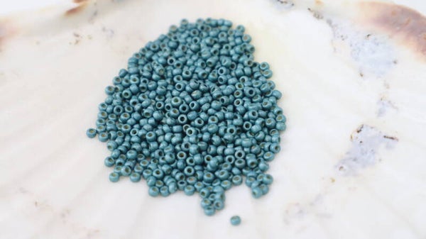 Seedbeads 11/0 Galvanized Matte Seafoam 4217F