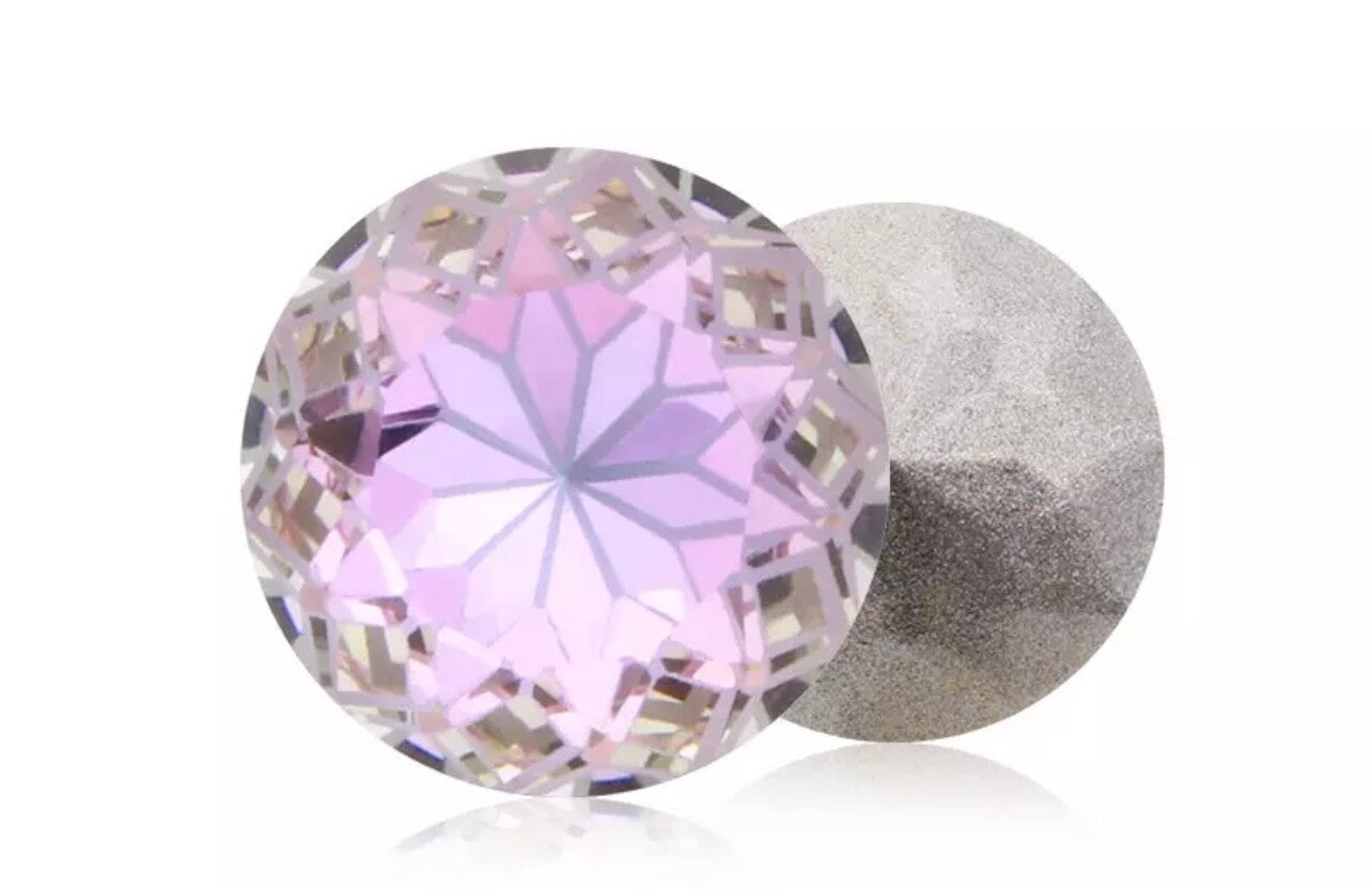 Glass Lotus Rivoli 14mm Vitrail Light