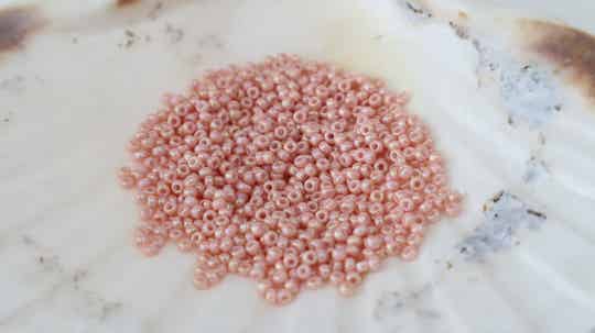 Seedbeads 11/0 Opaque Luster Tea Rose 596