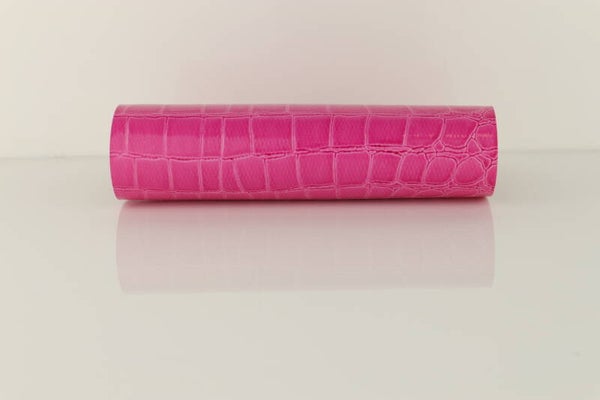 faux leather 21x15cm Gator Hot Pink