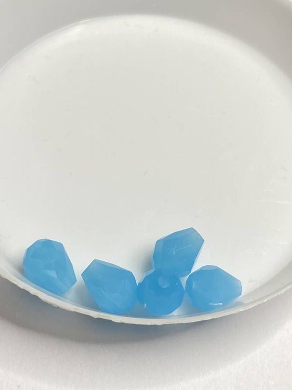 Top Drilled Drop 8x5,5mm Aqua