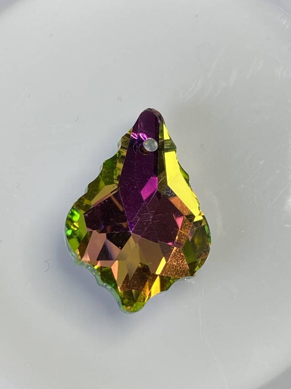 Glass Baroque Drop Vitrail Medium 22x15mm