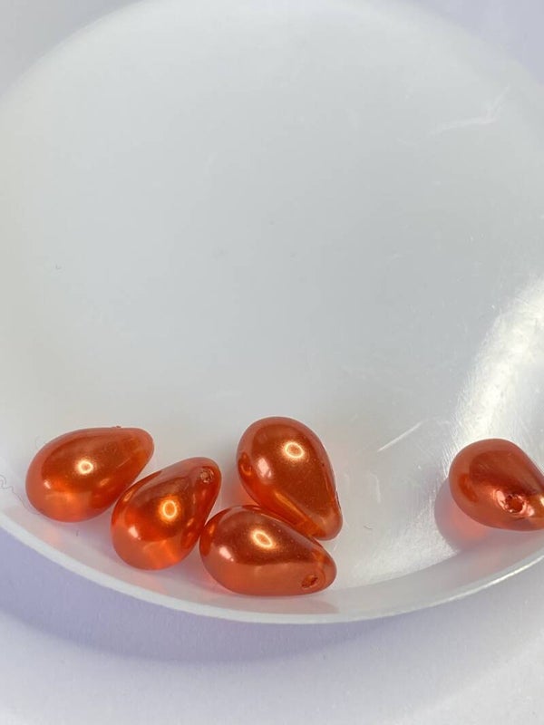 Side Drilled Drop 6x10 Orange