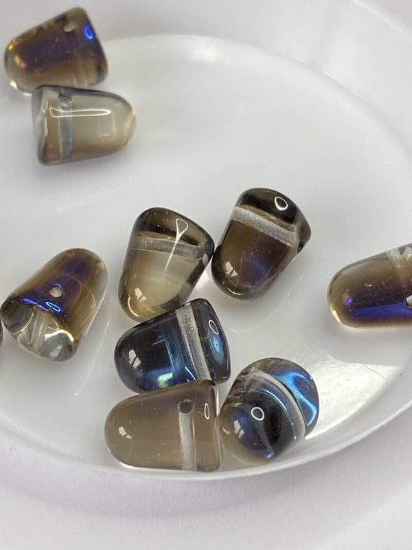 Gum Drops 10x8mm Crystal Azuro