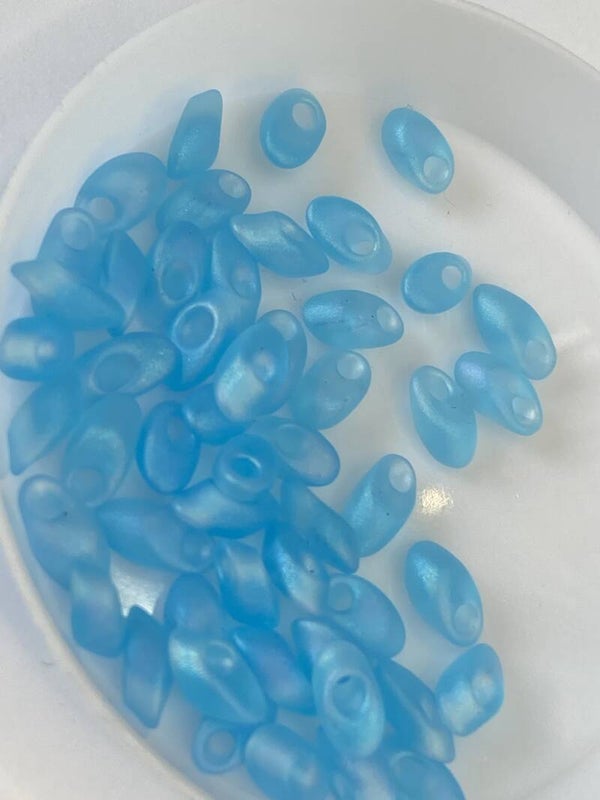 Long Magatama 4x7mm Aquamarine AB