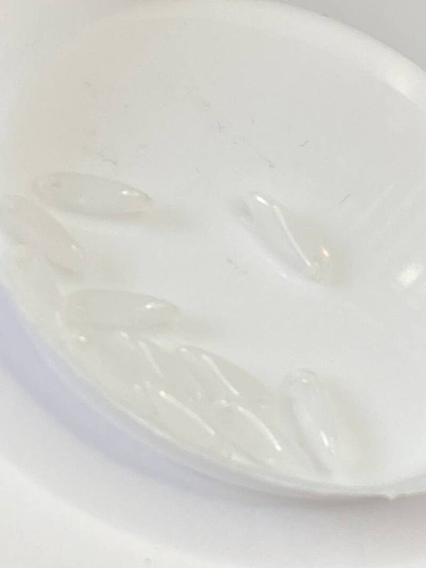 1 hole Mini Dagger 3x11 White Opal