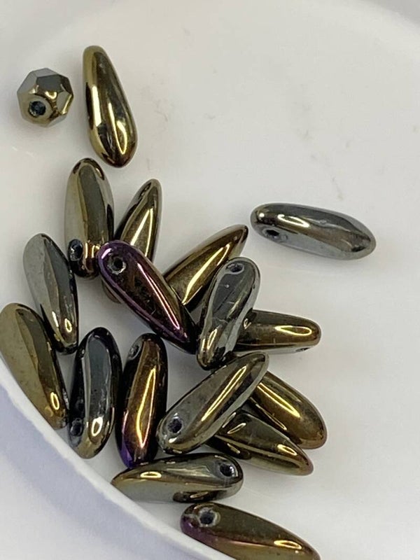 1 hole Mini Dagger 3x11 Rainbow Brown