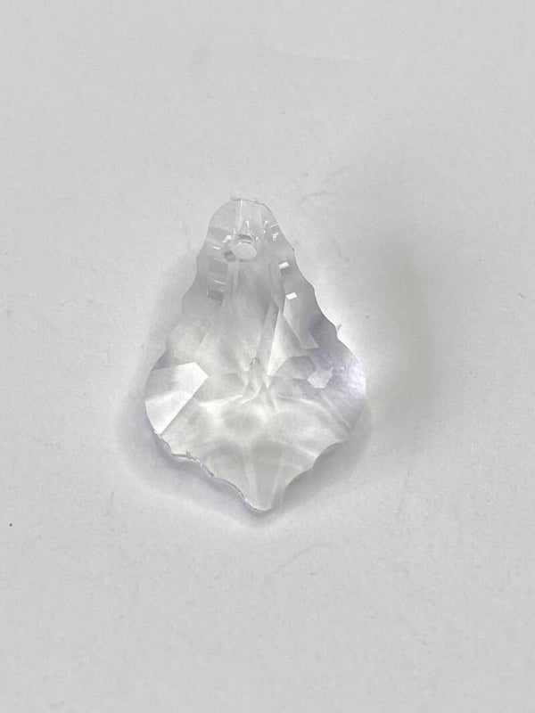 Glass Baroque Drop 16x11mm Crystal