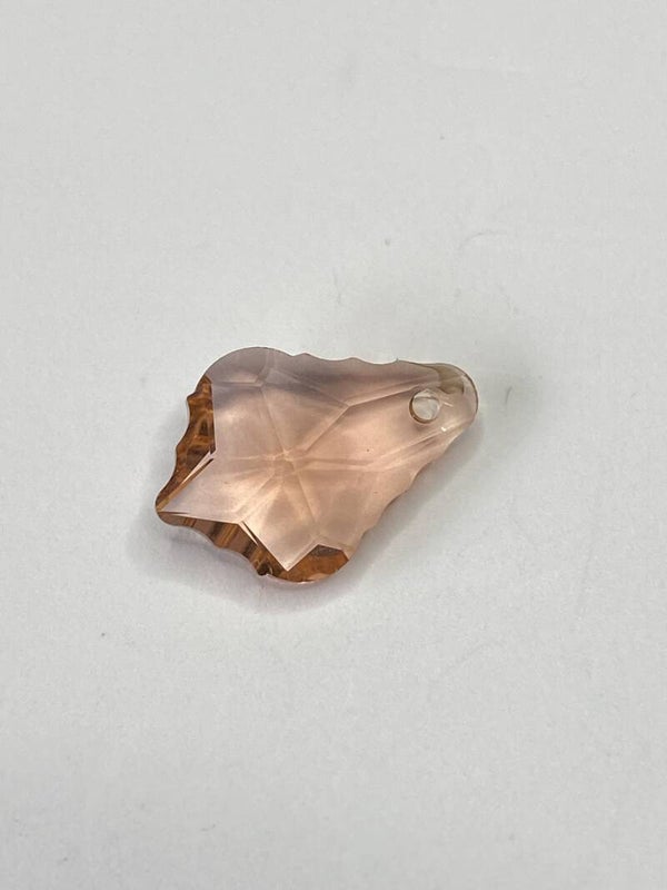 Glass Baroque Drop 16x11mm Antique Pink